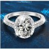 Image 1 : 2 CT GRA CERTIFIED OVAL BRILLLIANT MOISSANITE 925S