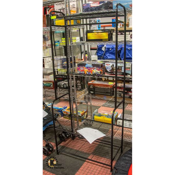 NEWLY ASSEMBLED CLOTHING RACK BLACK H-67.5"
