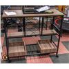 Image 1 : NEWLY ASSEMBLED VEVOR KITCHEN CART BLACK/BROWN