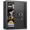 Image 1 : NEW ELECTRONIC WALL SAFE - 17.72" - FIREPROOF