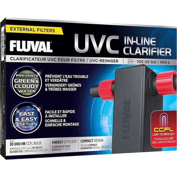 NEW FLUVAL EXTERNAL FILTER UVC IN-LINE CLARIFIER