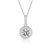 Image 5 : 1 CT GRA CERTIFIED ROUND BRILLIANT 925S NECKLACE