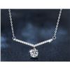 Image 1 : 1 CT GRA CERTIFIED ROUND BRILLIANT 925S NECKLACE