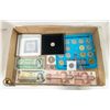 Image 1 : BOX CANADIAN COINS & NOTES + SILVER 1964 DIME