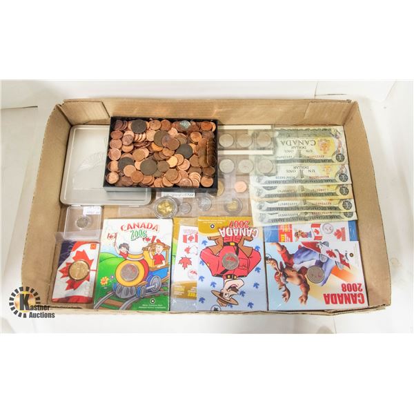 MISC CANADIAN NOTES & COINS MILLENNIAL