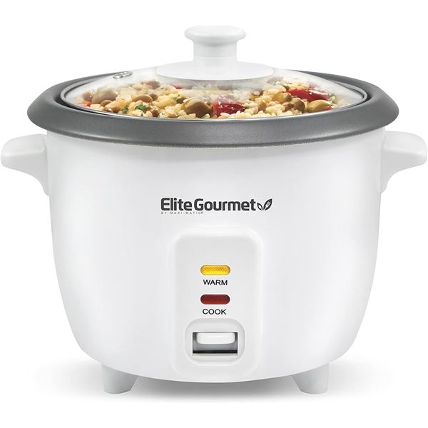 NEW ELITE GOURMET 6 CUP CAPACITY RICE COOKER