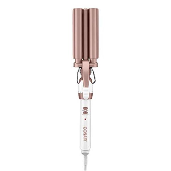 NEW CONAIR DOUBLE CERAMIC TRIPLE BARREL WAVER