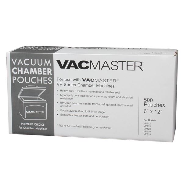 NEW 2 X 500 VACMASTER 3 MIL RETHERMALIZATION POUCH