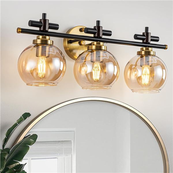 NEW WITH BOX MSTYKNOW BATHROOM VANITY 3 BULB LIGHT