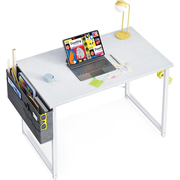 BRAND NEW ODK 32" WHITE COMPUTER STUDY DESK