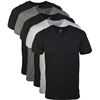 Image 1 : NEW 5 PACK GILDAN TAG FREE V - NECK T- SHIRT M
