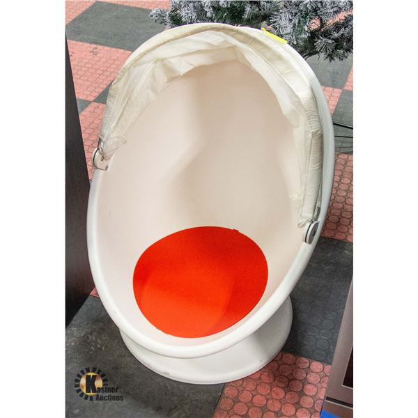 IKEA KIDS EGG CHAIR WITH COVER