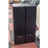Image 1 : PAIR OF QUEST TOWER SPEAKERS H-31.5" W-10" L-9"