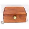 Image 1 : NEW SHOMORY SOLID WOOD LOCKING STASH BOX W/