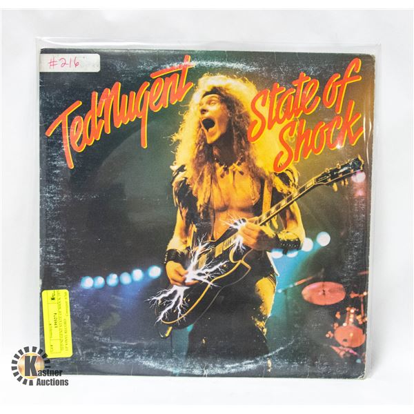 TED NUGENT STATE OF SHOCK 1979 LP VINYL RECORD