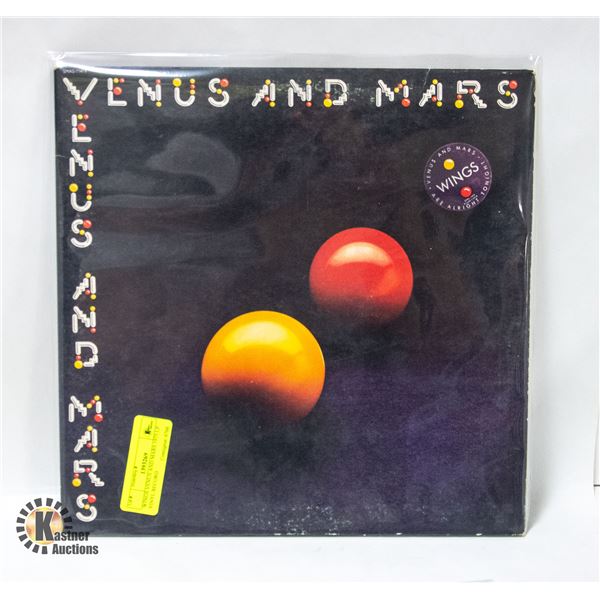 WINGS VENUS AND MARS 1975 LP VINYL RECORD