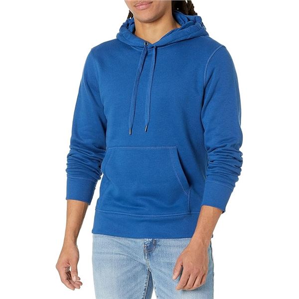 NEW AMAZON ESSENTIALS MEN'S BLUE HOODIE SIZE M