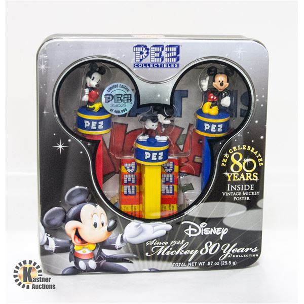 NEW PEZ MICKEY 80 YRS COLLECTOR