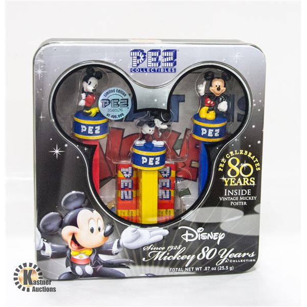 NEW PEZ MICKEY 80 YRS COLLECTOR