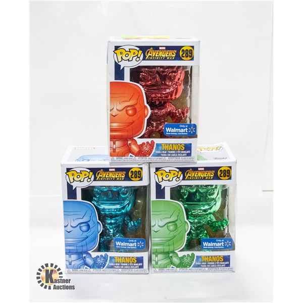 NEW 3 THANOS FUNKO