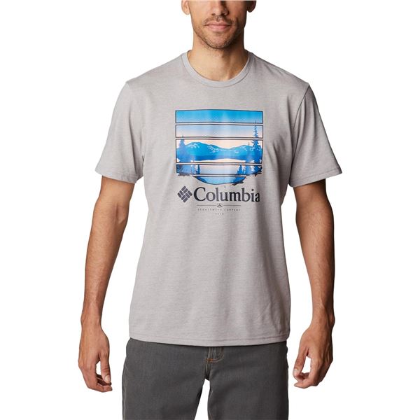 NEW COLUMBIA MENS MEDIUM PATH LAKE GRAPHIC TEE II