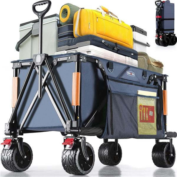 NEWLY ASSEMBLED OVERMONT ALL TERRAIN FOLDING WAGON