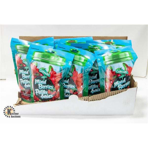 NEW CASE OF CARNABY MIXED BERRIES GUMMY CANDIES