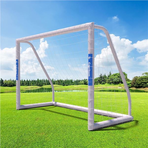 NEWLY ASSEMBLED CAPRIHORN SMALL SIZE SOCCER NET