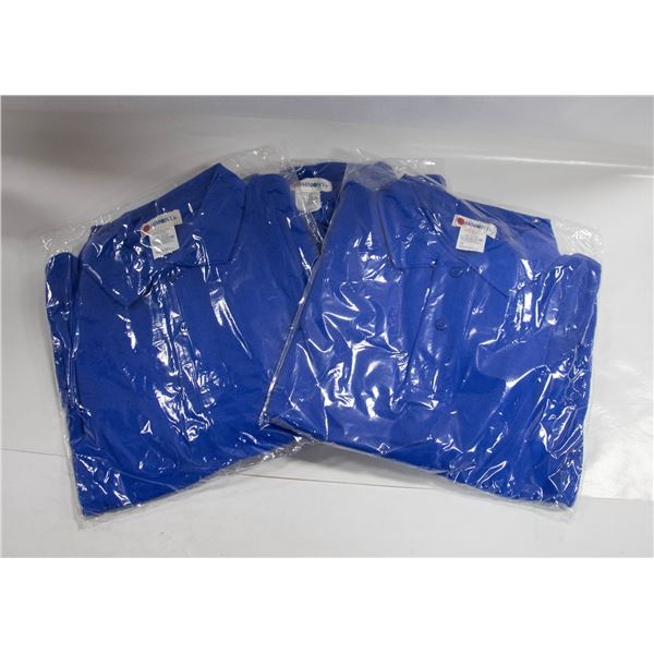 3 NEW MENS HARMONY POLO XXL BLUE