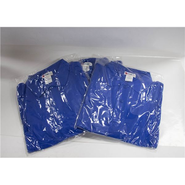 3 NEW MENS HARMONY POLO XXL BLUE