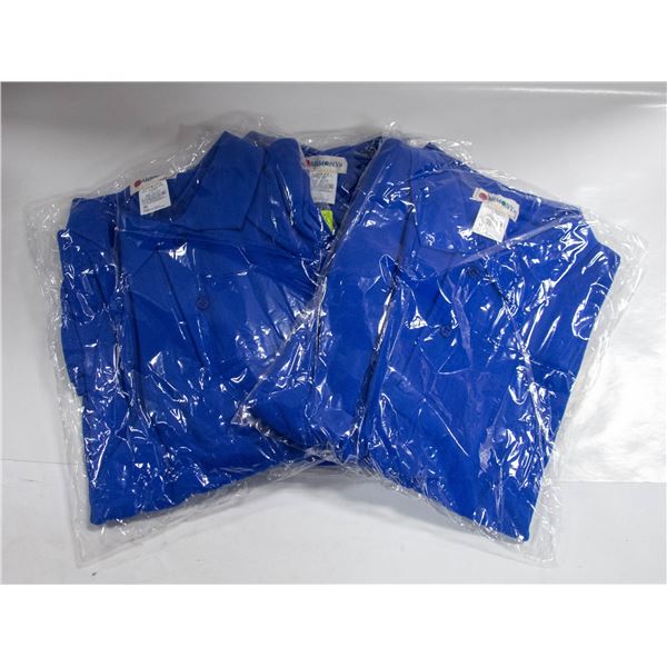 3 NEW MENS HARMONY POLO XXL BLUE