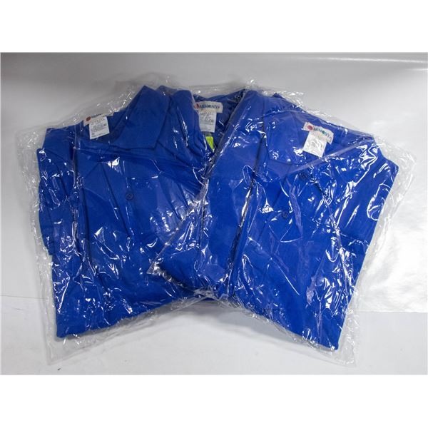 3 NEW MENS HARMONY POLO XXL BLUE