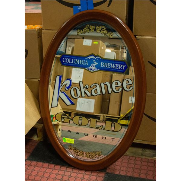 KOKANEE GOLD BEER MIRROR 23" X 36"