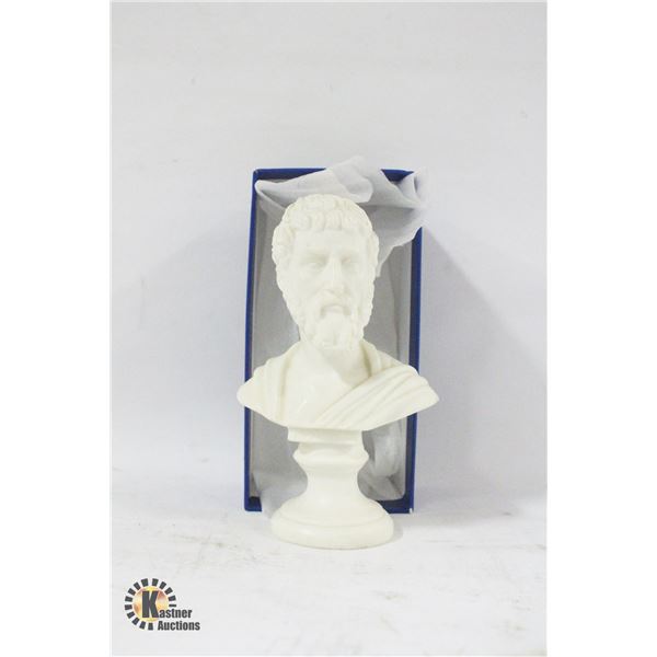 AFRODITE ALABASTER BUST OF SOPHOCLES 6" TALL