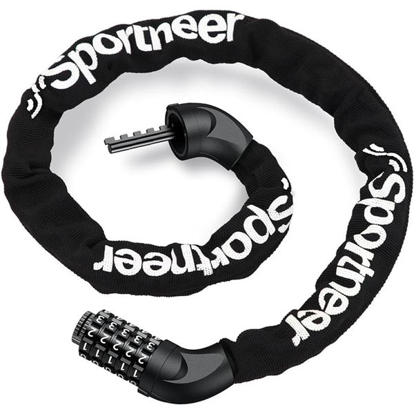 NEW SPORTNEER BICYCLE CHAIN LOCK WITH KEYS
