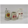 Image 1 : 3 LG COLLECTIBLE BEER STEINS