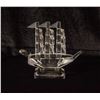 Image 1 : "SHANNON HANDMADE CRYSTAL" SAIL BOAT H-5.5" L-6"