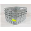 Image 1 : 4 SMALL STERILITE GREY BASKETS