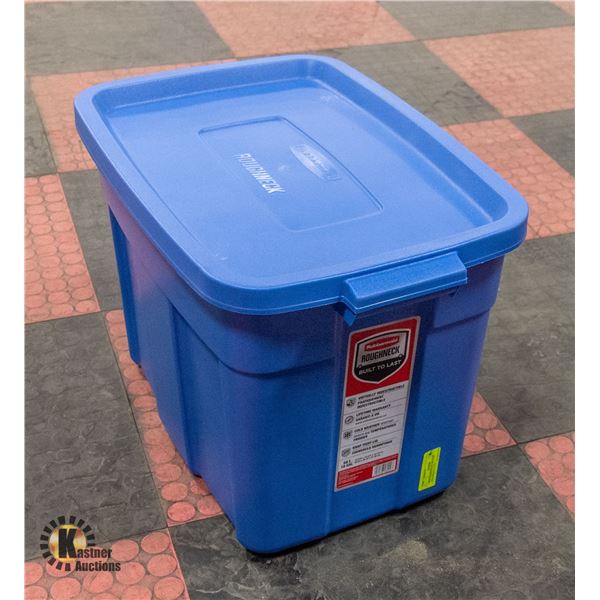 NEW RUBBERMAID 68 LITRE ROUGHNECK TOTE