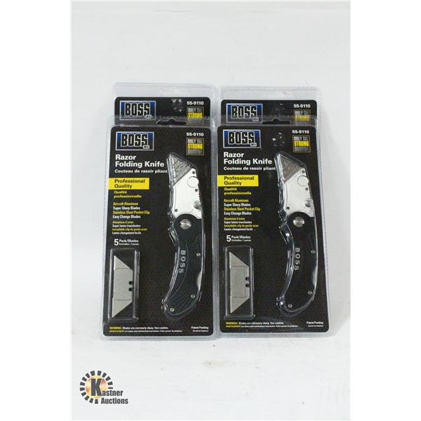 SEALED 4 BOSS RAZOR FOLDING