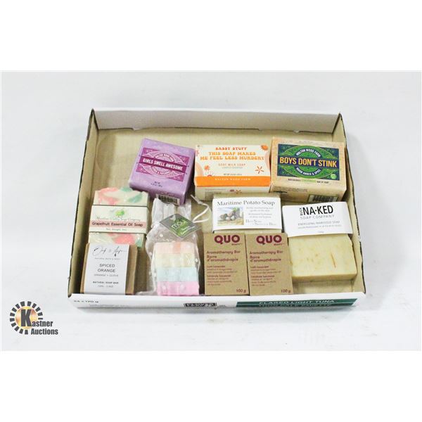 NEW LOT OF 13 VARIETY OF SOAPS
