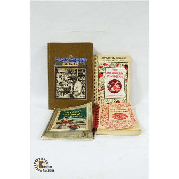 VINTAGE 4 COOKBOOKS THE STRAWBERRY