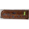 Image 1 : HANDMADE CRIBBAGE BOARD 7.5" X 22.5"