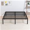 Image 1 : NEWLY ASSEMBLED KING SIZE BEDFRAME MATTE BLACK