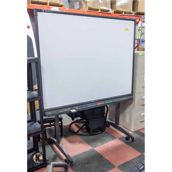 SMART BOARD ON WHEELS H-72" W-28"(BASE) L-60"
