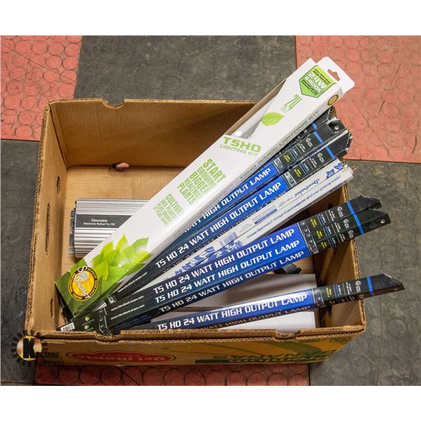 BOX OF GROW LIGHTS & 600W DIMMABLE BALLAST