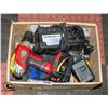 Image 1 : BOX OF ASSORTED TOOLS AND BATTERIES