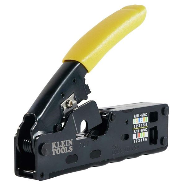NEW KLEIN TOOLS COMPACT RATCHETING MODULAR CRIMPER