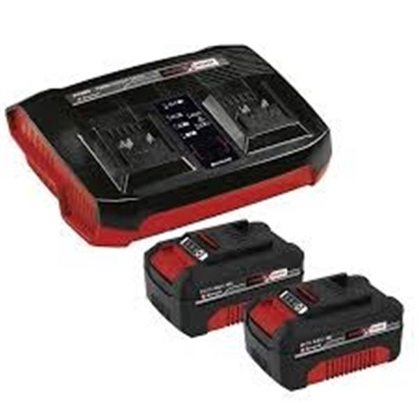 NEW EINHELL 2 X 18V 4.0AH POWER X-CHANGE CHARGER