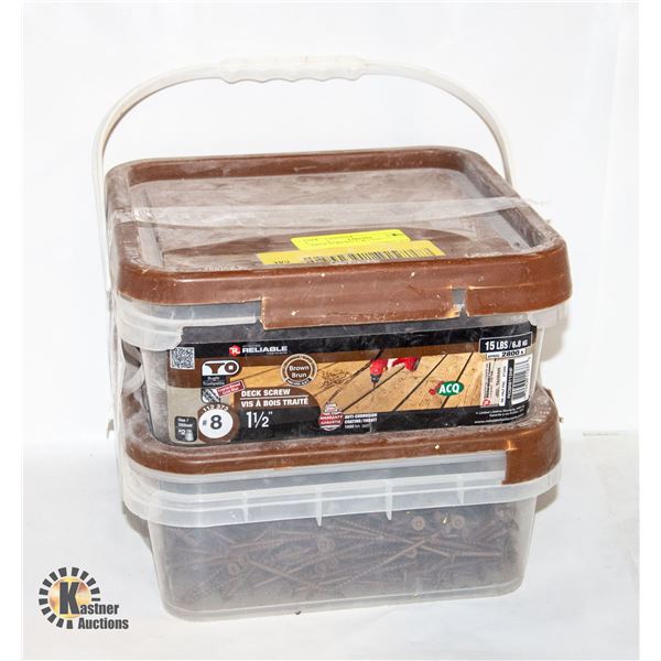 DECK SCREWS 3" & 1-1/2"